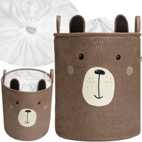    CESTO PER GIOCATTOLI CHIUSO, CONTENITORE GRANDE, BROWN BEAR PREMIUM XXL, 63 L