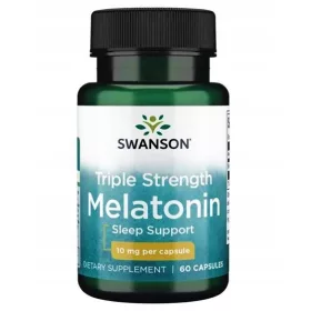   Melatonina Tripla Forza Swanson - Integratore per il Sonno, 60 Capsule
