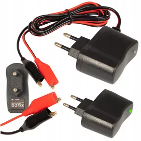    RADDRIZZATORE CARICABATTERIE PER BATTERIE AL GEL, AUTOMATICO 6V 1A LED
