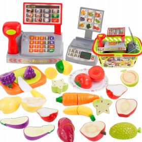    Registratore di cassa elettronico per bambini, taglio frutta e verdura