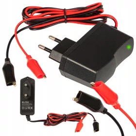    RADDRIZZATORE CARICABATTERIE PER BATTERIE AL GEL, AUTOMATICO 6V 2A LED