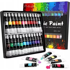  Colori acrilici Lukka 24 pz. x 12 ml