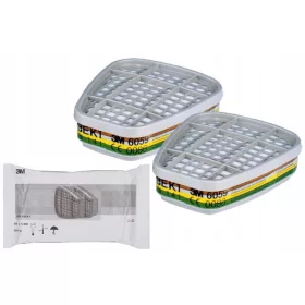  Assorbitore 3M 6059 ABEK1 ORIGINALE Set da 2 pezzi