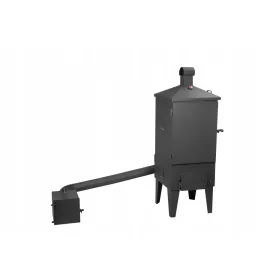    SET PER AFFUMICATORI Affumicatoio da giardino in metallo XXL con camino aggiuntivo