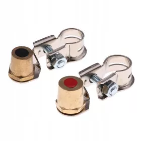  Morsetto terminale batteria auto negativo positivo 2X 2X
