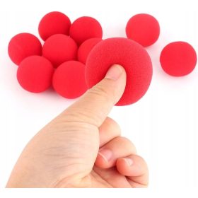   10 spugne rosse, palline di schiuma morbida, palline morbide con