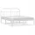  VidaXL Home letto matrimoniale in metallo 180x200 bianco