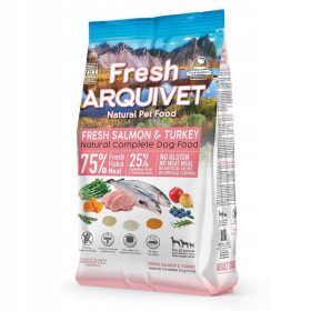    ARQUIVET FRESH Cibo semiumido per cani salmone con tacchino 2,5 kg