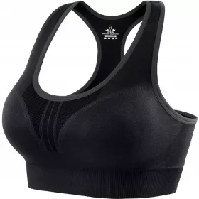    Reggiseno sportivo da donna per allenamento yoga senza schienale, nero XXL