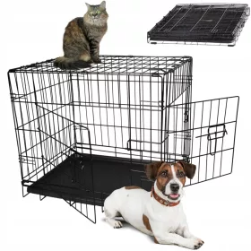    KENNN GABBIA TRASPORTATORE PER AUTO PENNA PER CANI E GATTI 75x54x62CM