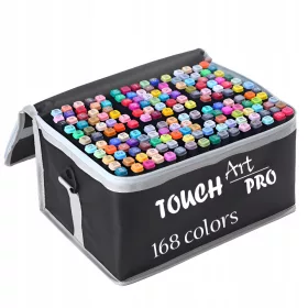  Pennarelli colorati bifacciali Touch Art Pro 168 pz