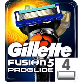    Gillette Fusion 5 Proglide lame cartucce coltelli x 4 pezzi originali affilati