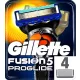  Gillette Fusion 5 Proglide lame cartucce coltelli x 4 pezzi originali affilati