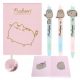  Quaderno A5 St. Majewski Pusheen Sfumature di rosa + 3× Penna cancellabile automatica Pusheen 1 pz