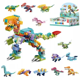    Dinosauri da costruire 12 in 1 Creativo educativo, ABS, multicolore