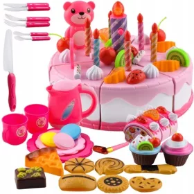   Torta Di Compleanno Alla Rapa Da Tagliare 80 pz. Set bollitore e posate