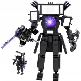    BLOCCHI DA COSTRUZIONE PER WC SKIBIDI CON FIGURE DI UOMO DELLA TV TITAN