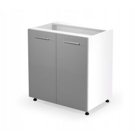    Mobile da cucina bianco Halmar 52 x 80 x 82 cm, colore frontale: grigio