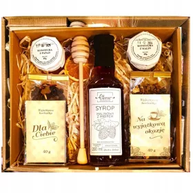    CESTINO CONFEZIONE REGALO MARMELLATA DI TÈ MIELE LAMPONE SCIROPPO