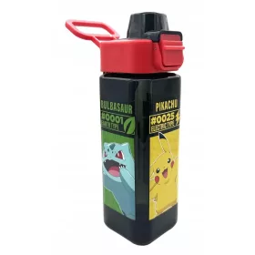    BOTTIGLIA POKEMON CON CANNUCCIA 500ml PIKACHU BULBASAUR CHARMANDER