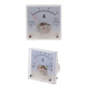    Misuratore di corrente da pannello analogico amperometro CC da 2 pezzi