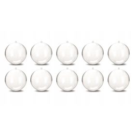  Pallina trasparente 8 cm 12 pz.