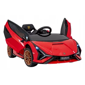    AUTO LAMBORGHINI SIAN A BATTERIA PER BAMBINI + TELECOMANDO 4 MOTORI