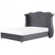 Beliani AYETTE letto matrimoniale imbottito 180x200 tonalità di grigio