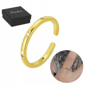    Anello in oro argento 925 con zirconi cubici Anelli in argento regolabili