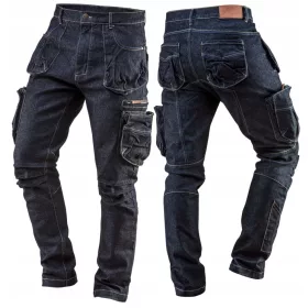  Pantaloni da lavoro lunghi in denim Neo Tools, taglia XL
