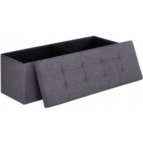  Pouf imbottito Songmics LSF77K 110x38x38 cm grigio