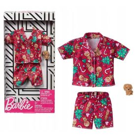  ABITI BARBIE PIGIAMA NATALE BISCOTTI + CANE