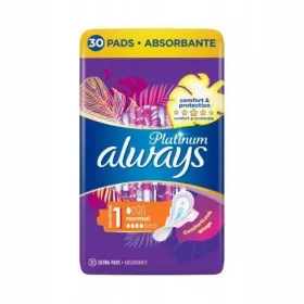    Sempre Platinum Normal (Taglia 1) Assorbenti con alette, 30 pezzi