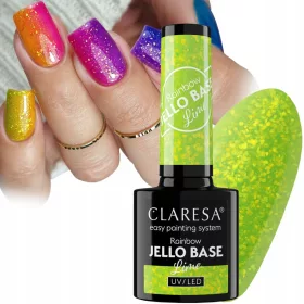    CLARESA RAINBOW JELLO BASE LIME BASE DI CALCE IBRIDA CON PEZZI DI FOGLIA