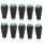  Connettore femmina CC da 10 pezzi con adattatore cavo per striscia LED
