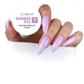    CLARESA RUBBER GEL 7 GEL COSTRUTTIVO A SPESSO CON TISOTROPIA LAVANDA 12 g