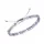  Bracciale a corda da donna in pietra naturale fluorite da 4 mm