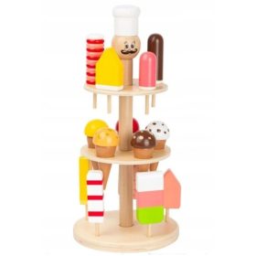  Alzatina per gelato in legno 16 pz. Gelateria Small Foot