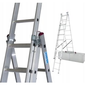  Scala Krause in alluminio 3 x 9 fino a 150 kg