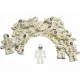  LEGO Figura 5 pezzi Scheletro scheletro scheletro gen047