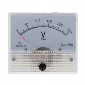    85L1 Voltmetro analogico CC Indicatore da pannello voltmetro, V, 62 x 60 x 0-250 V