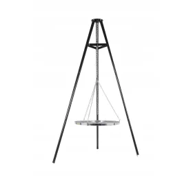  Treppiede, griglia, focolare 162 cm con griglia
