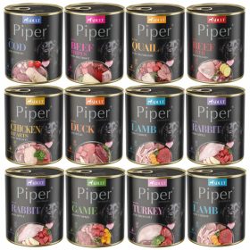    PIPER DOLINA NOTECI alimento umido per cani, mix di gusti 12 x 800g