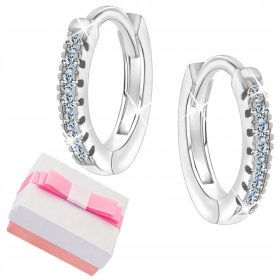    ORECCHINI A CERCHIO IN ARGENTO, ARGENTO 925, PLACCATO RODIATO