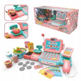    XXL NEGOZIO REGISTRATORE DI CASSA CESTO SCANNER BILANCIA CALCOLATRICE SUPERMERCATO WOOPIE