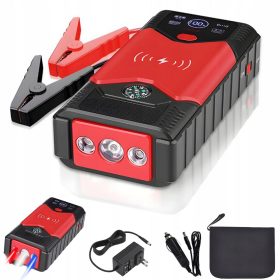    ALIMENTATORE AVVIAMENTO AUTO DI EMERGENZA 20000MAH CON TORCIA + DISPLAY LCD