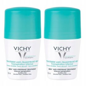   Deodorante VICHY Anti-Traspirante 48 Ore Roll-On, Duplice Confezione 50ml