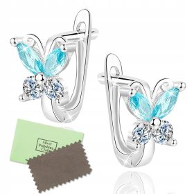    BELLISSIMI ORECCHINI IN ARGENTO 925 PER LA COMUNIONE DI UN BAMBINO