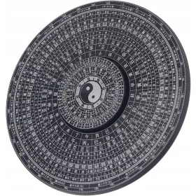    Giocattolo con dita rotanti in metallo Tai Ji Otto Trigrammi Bussola 8 cm per