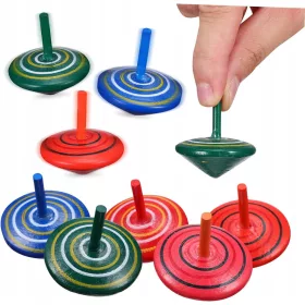    15 pezzi giocattolo piccolo giroscopio Bomboniere giroscopio in legno